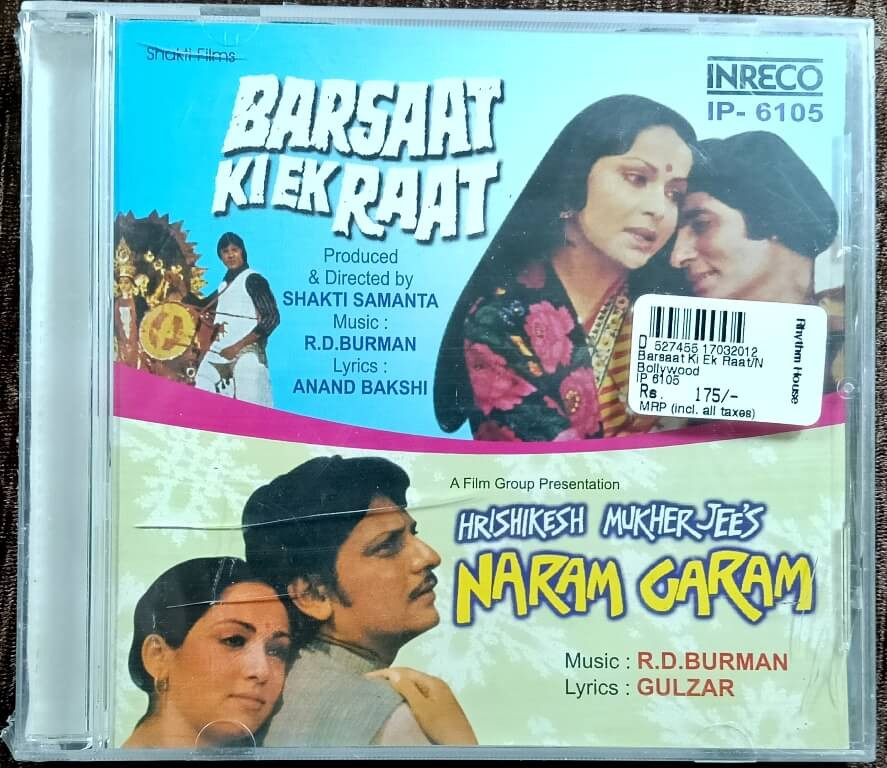 Barsaat Ki Ek Raat (1980) R.D. Burman / Naram Garam (1980) R.D. Burman Pre-Owned INRECO Audio CD