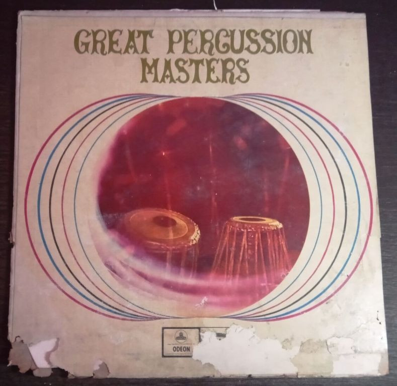 Ustad Ahmedjan Thirakhwa – Great Percussion Masters (1968) Pandit Santaprasad Misra, Ustad Ahmedjan Thirakhwa, Ustad Ameer Hussain Khan Pre-Owned Vinyl, 12" LP Record