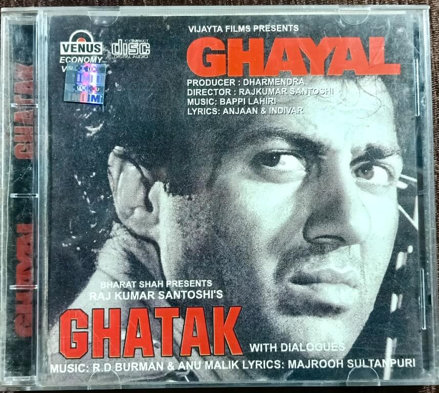 Ghayal (1990) Bappi Lahiri / Ghatak (1996) R. D. Burman & Anu Malik Pre-Owned Venus Audio CD
