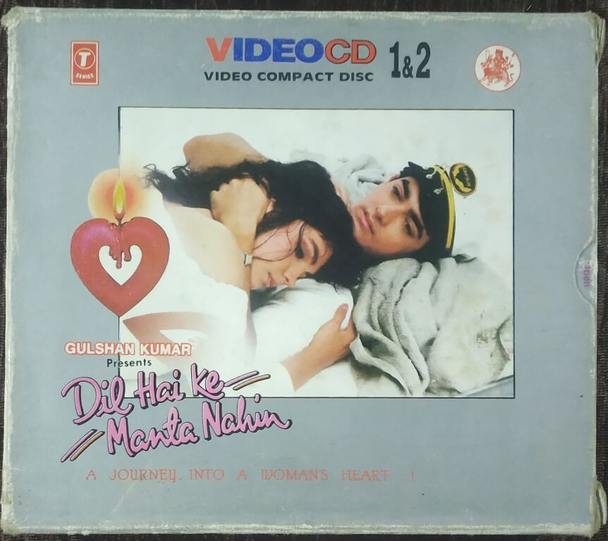 Dil Hai Ke Manta Nahin (1991) Mahesh Bhatt Pre-Owned T-Series Double Video  CD