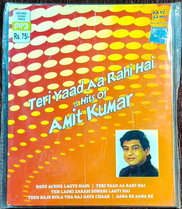 Amit Kumar - Teri Yaad Aa Rahi Hai & Hits of Amit Kumar (2009) Bollywood Compilation Pre-Owned RPG-SaReGaMa MP3 CD