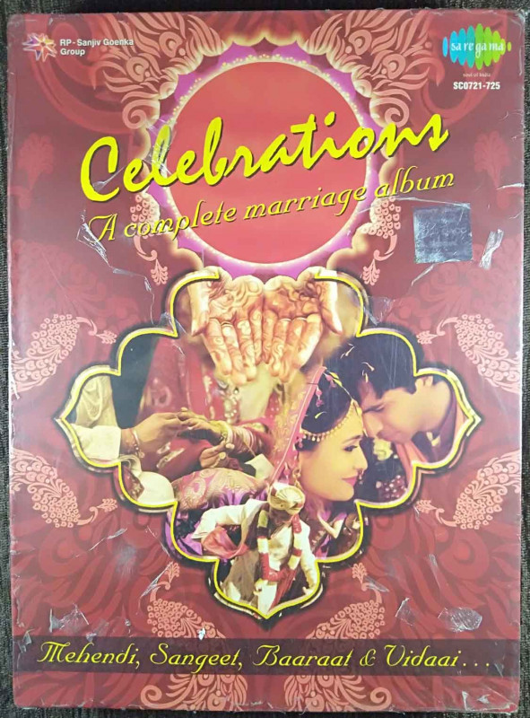 Celebrations -A Complete Marriage Album (2015) Compilation Pre-Owned SA RE GA MA, RP-SGG Five Audio CD