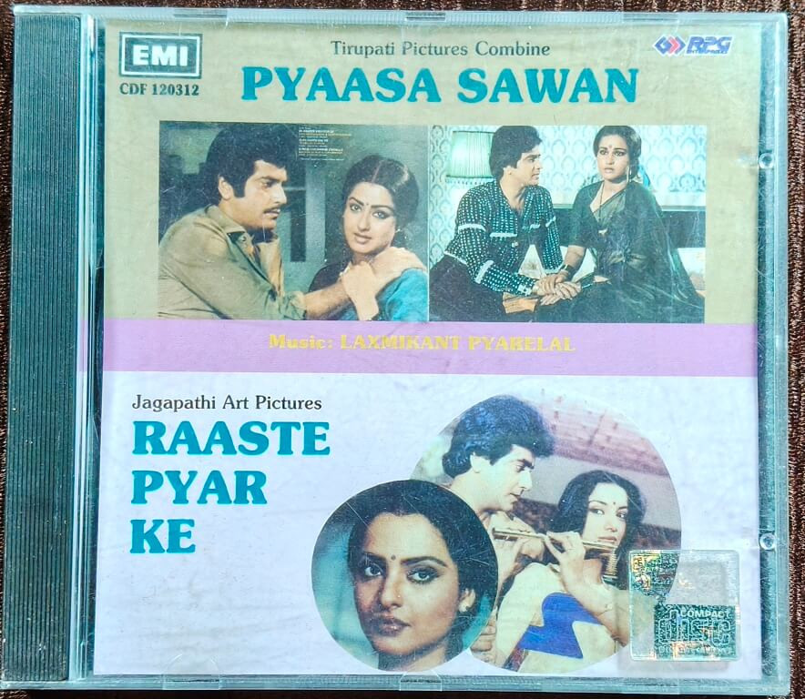Pyaasa Sawan (1981) Laxmikant-Pyarelal / Raaste Pyar Ke (1981) Laxmikant-Pyarelal Pre-Owned EMI Imported Audio CD