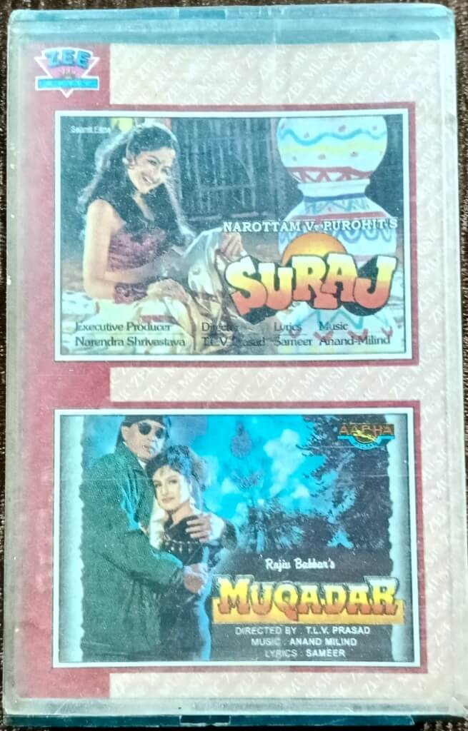 Suraj (1996) Anand-Milind – Muqadar (1996) Anand-Milind Pre-Owned Zee Music Audio Cassette