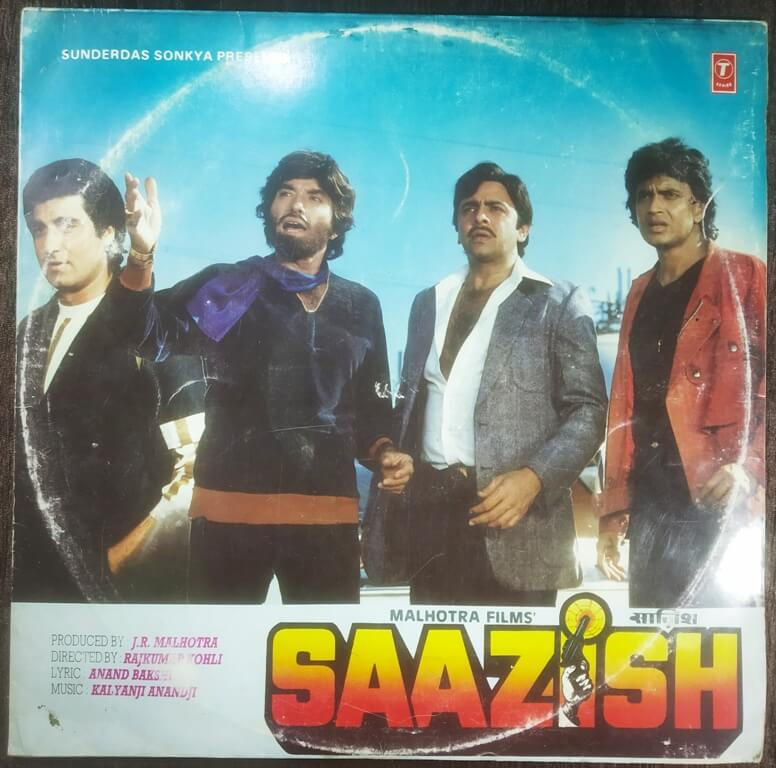 Saazish (1988) Kalyanji-Anandji Pre-Owned T-Series Vinyl, 12" LP Record