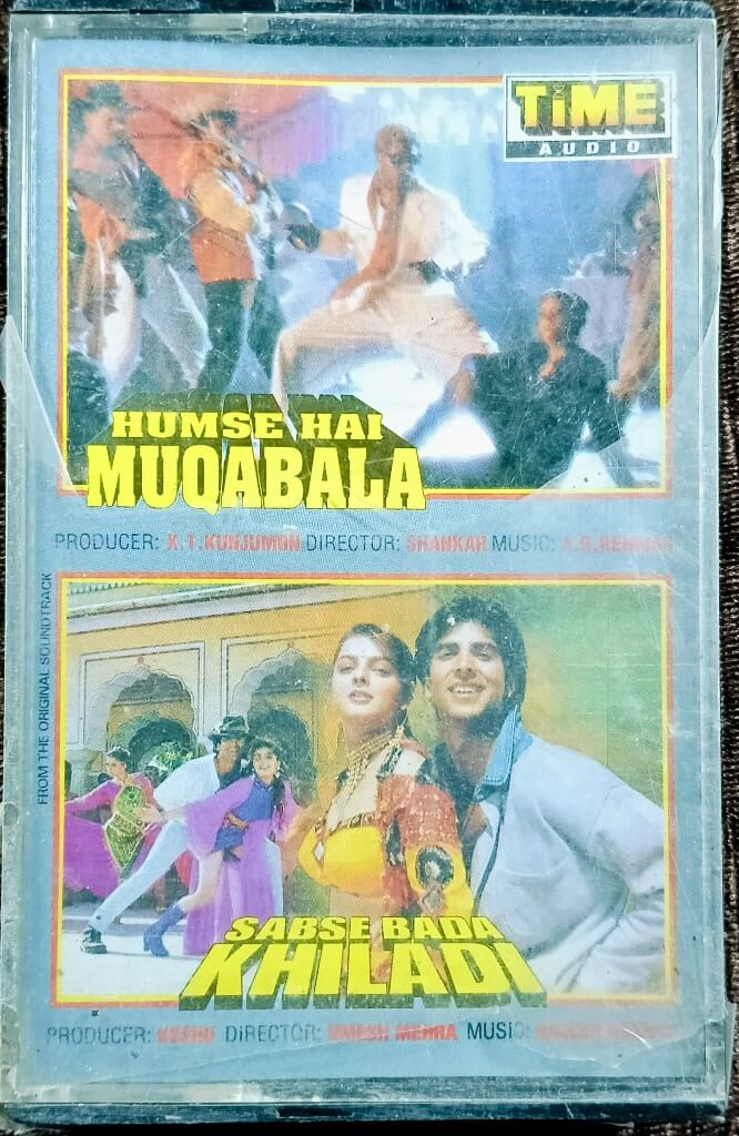 Humse Hai Muqabala (1995) A.R. Rahman / Sabse Bada Khiladi (1995) Rajesh Roshan Pre-Owned Times Audio Audio Cassette
