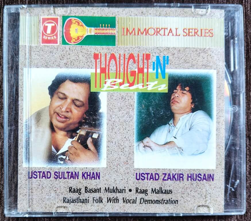 Ustad Sultan Khan & Ustad Zakir Khan - Thought 'N' Beats (1994) Pre-Owned T-Series Audio CD