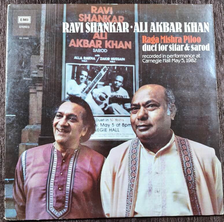 Ravi Shankar · Ali Akbar Khan – Raga Mishra Piloo (Duet For Sitar & Sarod) (1984)  Pre-Owned HMV Vinyl, 12" LP Record