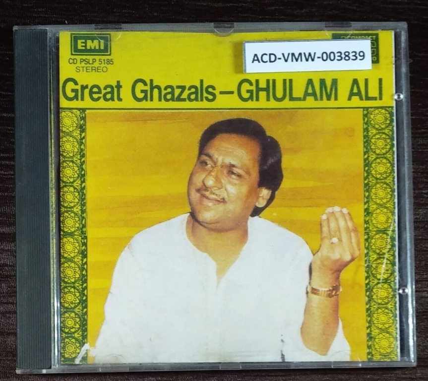 Ghulam Ali - Great Ghazals (1989) Ghulam Ali Pre-Owned EMI Imported Audio CD