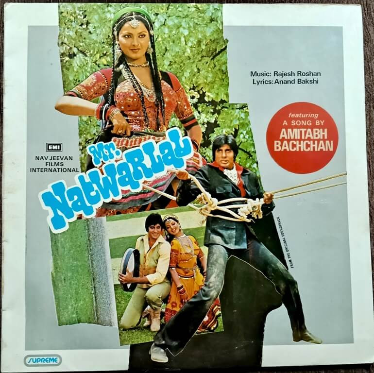 Mr. Natwarlal (1979) Rajesh Roshan Pre-Owned Vinyl, 12" HMV Gatefold LP Record