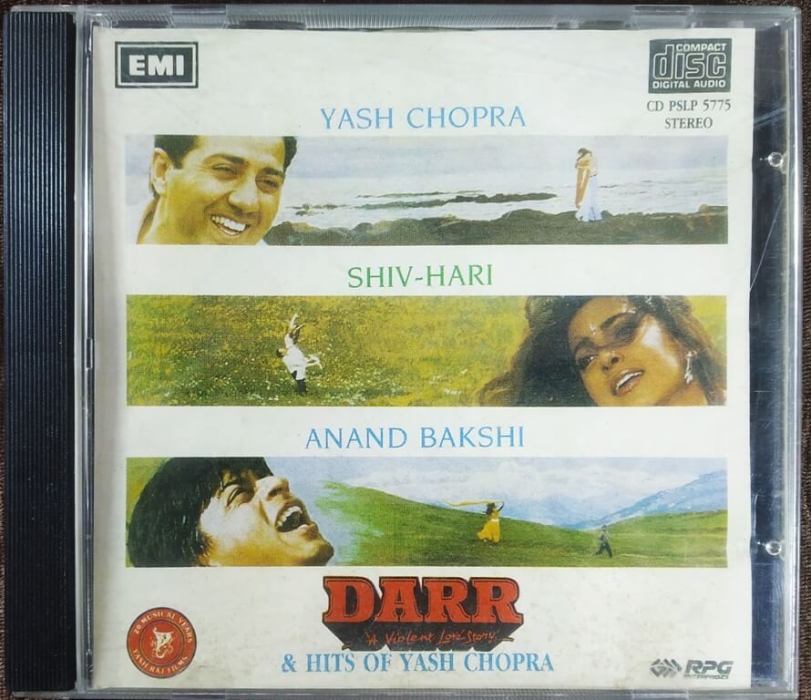 Darr (1993) Shiv-Hari / Hits Of Yash Chopra  Laxmikant - Pyarelel , Khaiyyam & Shiv - Hari Pre-Owned  Imported Audio CD