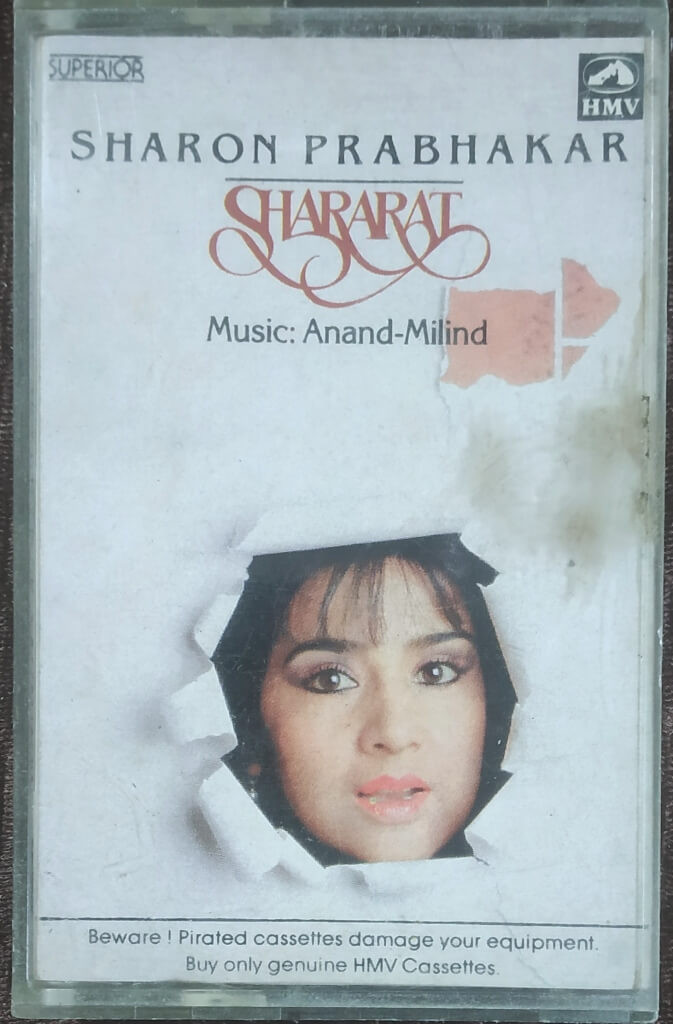 Sharon Prabhakar – Shararat (1986) Album Anand-Milind  Pre-Owned HMV Audio Cassette