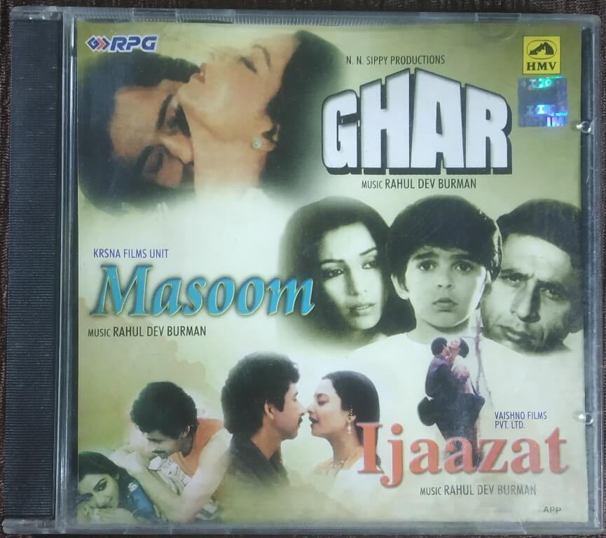 Ghar (1978) Rahul Dev Burman / Masoom (1983) Rahul Dev Burman / Ijaazat (1986) Rahul Dev Burman Pre-Owned HMV Audio CD