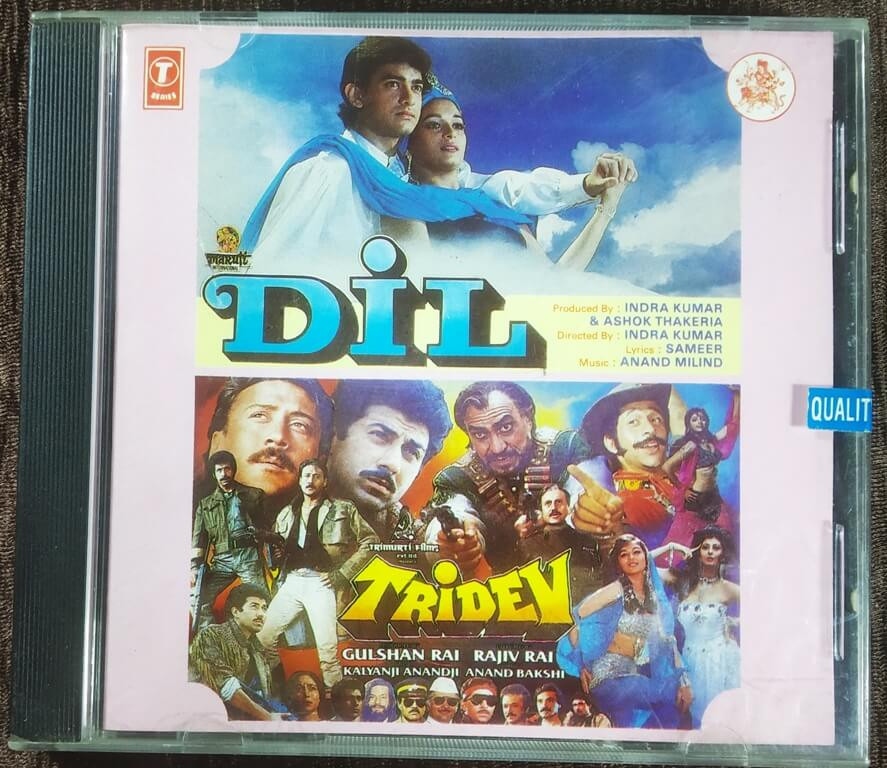 Dil (1990) Anand-Milind / Tridev (1989) Kalyanji-Anandji Pre-Owned T-Series Audio CD