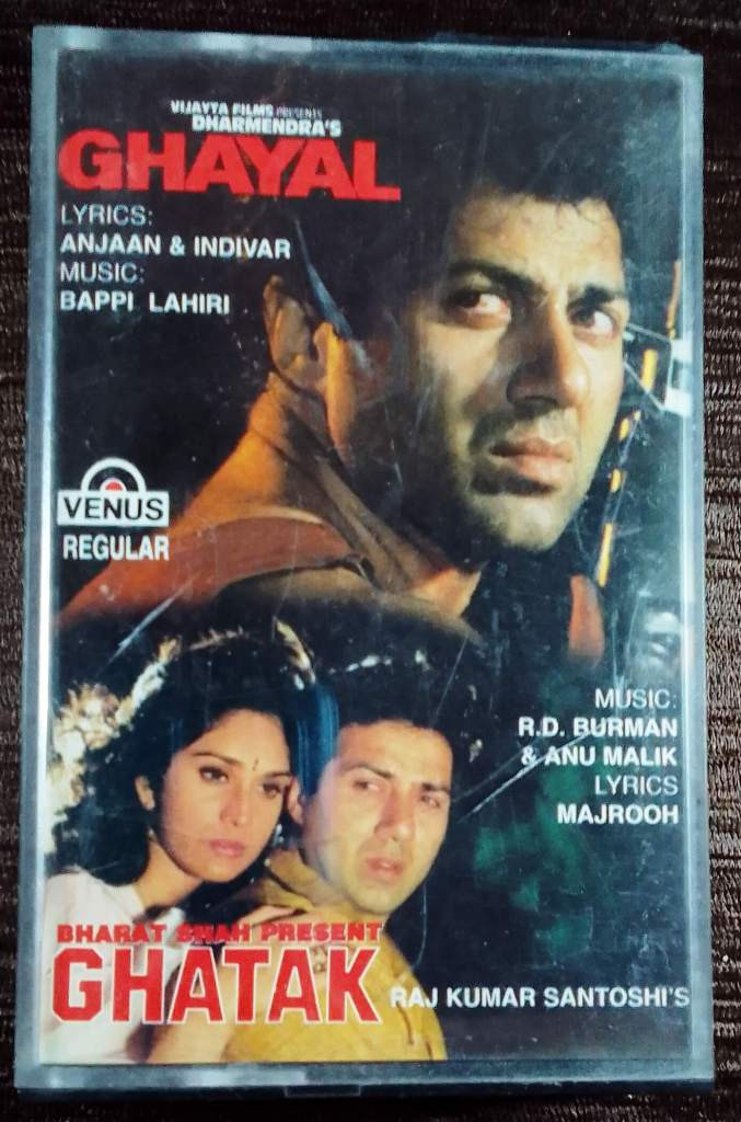 Ghayal (1990) Bappi Lahiri / Ghatak (1996) R.D. Burman & Anu Malik Pre-Owned Venus Audio Cassette