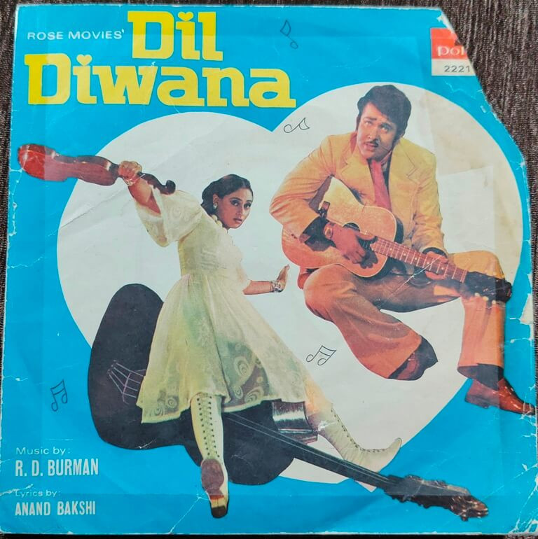 Dil Diwana (1974) R. D. Burman Pre-Owned Vinyl, 7" Polydor EP Record