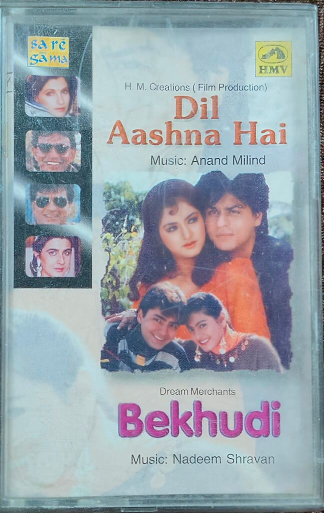 Dil Aashna Hai (1992) Anand-Milind / Bekhudi (1992) Nadeem-Shravan Hindi OST Pre-Owned His Master's Voice Audio Cassette