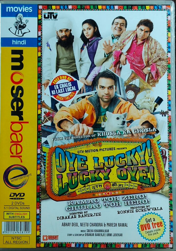 Oye Lucky! Lucky Oye! (2008) Directed by Dibakar Banerjee & Music by Sneha Khanwalkar / Ek Chalis Ki Last Local (2007) Director Sanjay Khanduri & Music Call / Xulfi Mainstream Hindi Movie Pre-Owned Mo