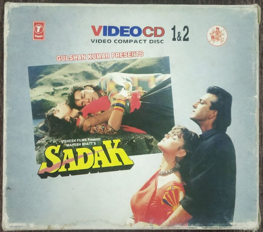Sadak (1991) Mahesh Bhatt Pre-Owned T-Series Double Video CD