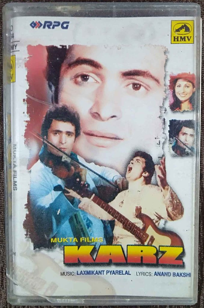 Karz (1980) Laxmikant-Pyarelal Pre-Owned SA RE GA MA, HMV Audio Cassette