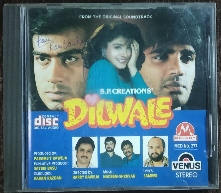 Dilwale (1994) Nadeem-Shravan Pre-Owned Melody-Venus Imported Audio CD