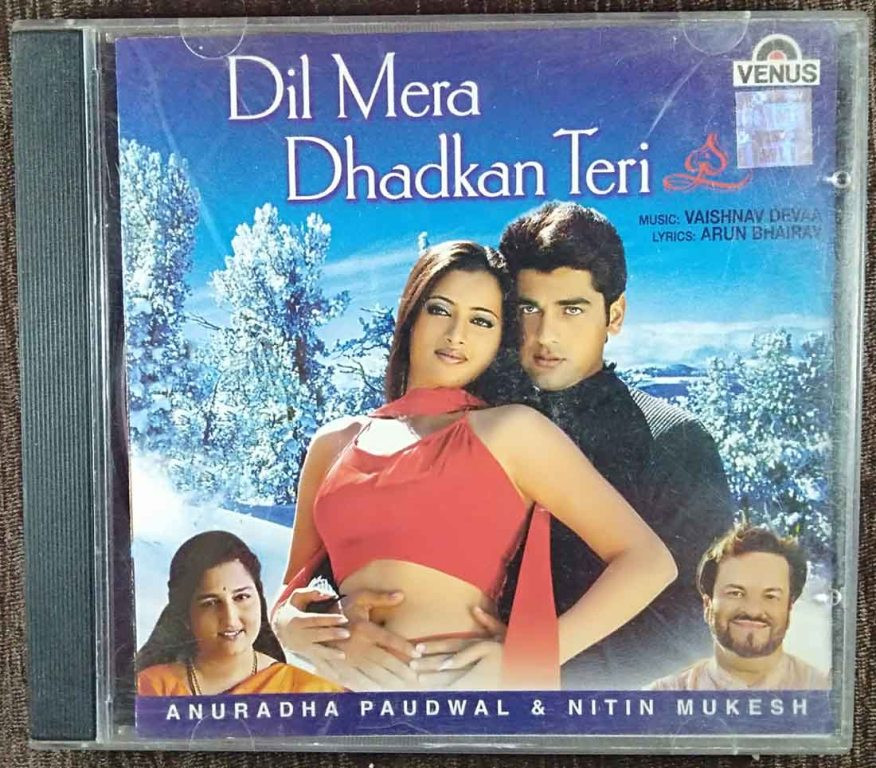 Anuradha Paudwal & Nitin Mukesh - Dil Mera Dhadkan Teri (2002) Vaishnav Devaa Pre-Owned VENUS Audio CD
