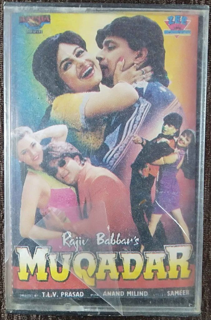 Muqadar (1996) Anand-Milind Pre-Owned Zee Music Audio Cassette
