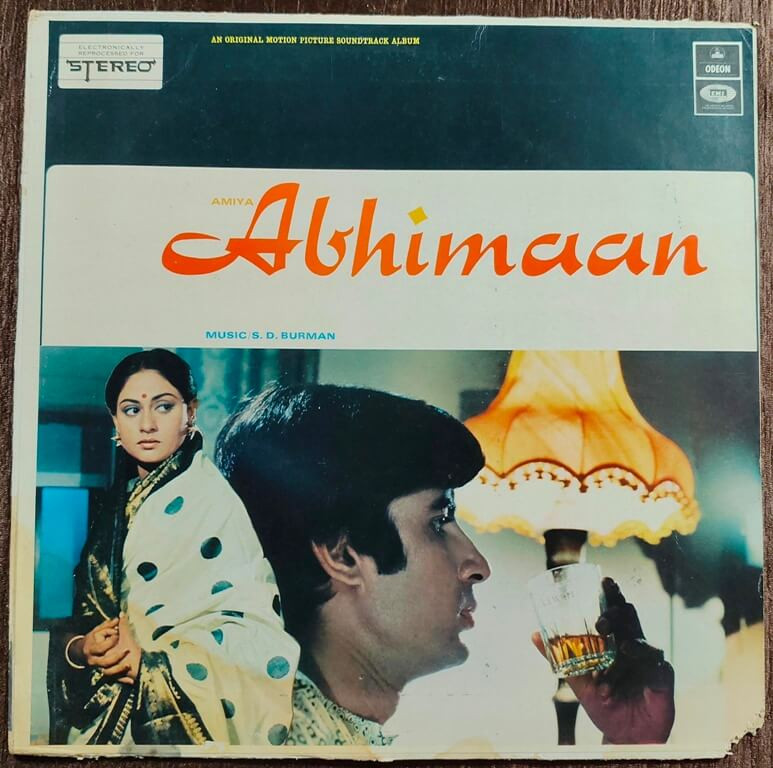 Abhimaan (1973) S. D. Burman Pre-Owned 12" Vinyl, Double Odeon Edition LP Record