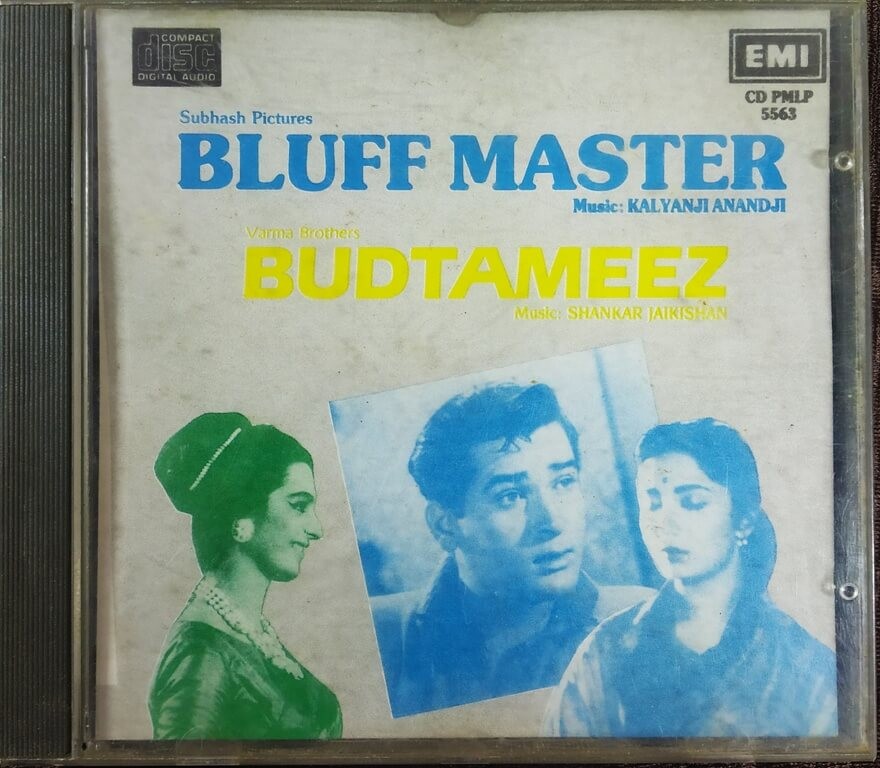Bluff Master (1963) Kalyanji-Anandji / Budtameez (1966) Shankar-Jaikishan Pre-Owned  Imported Audio CD