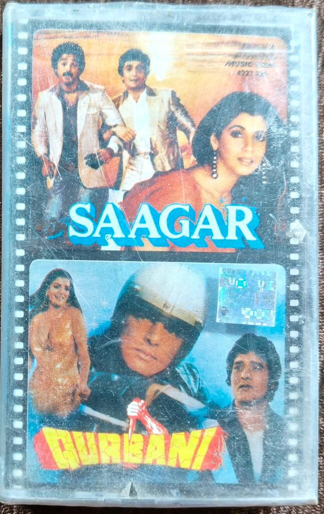 Saagar (1985) R.D. Burman - Qurbani (1980) Kalyanji-Anandji, Biddu Pre-Owned Universal Audio Cassette