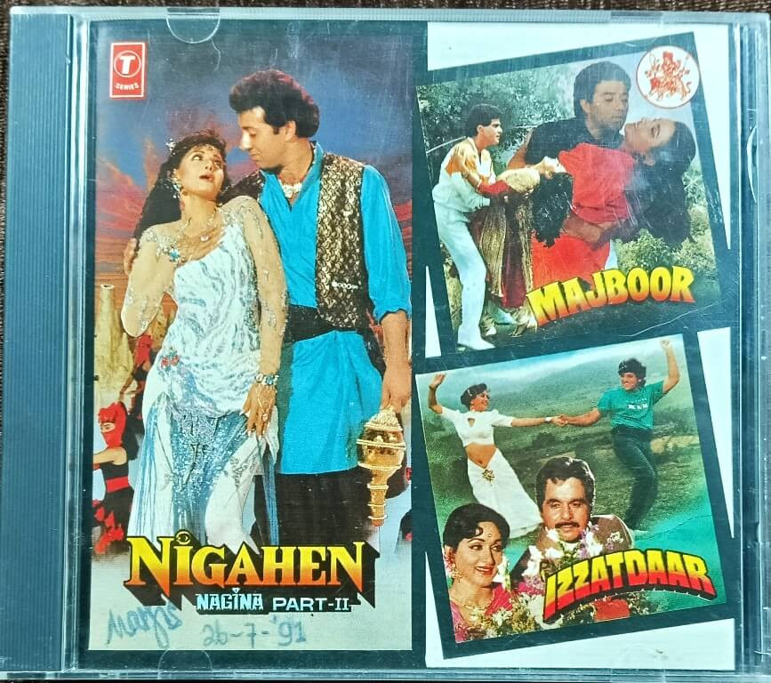 Nigahen - Nagina Part II (1989) Laxmikant-Pyarelal / Majboor (1989) Laxmikant-Pyarelal / Izzatdaar (1989) Laxmikant-Pyarelal Pre-Owned T-Series Audio CD
