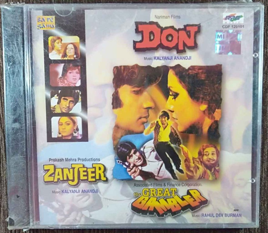 Don (1978) Kalyanji-Anandji / Zanjeer (1973) Kalyanji-Anandji / The Great Gambler (1979) Rahul Dev Burman Pre-Owned Audio CD