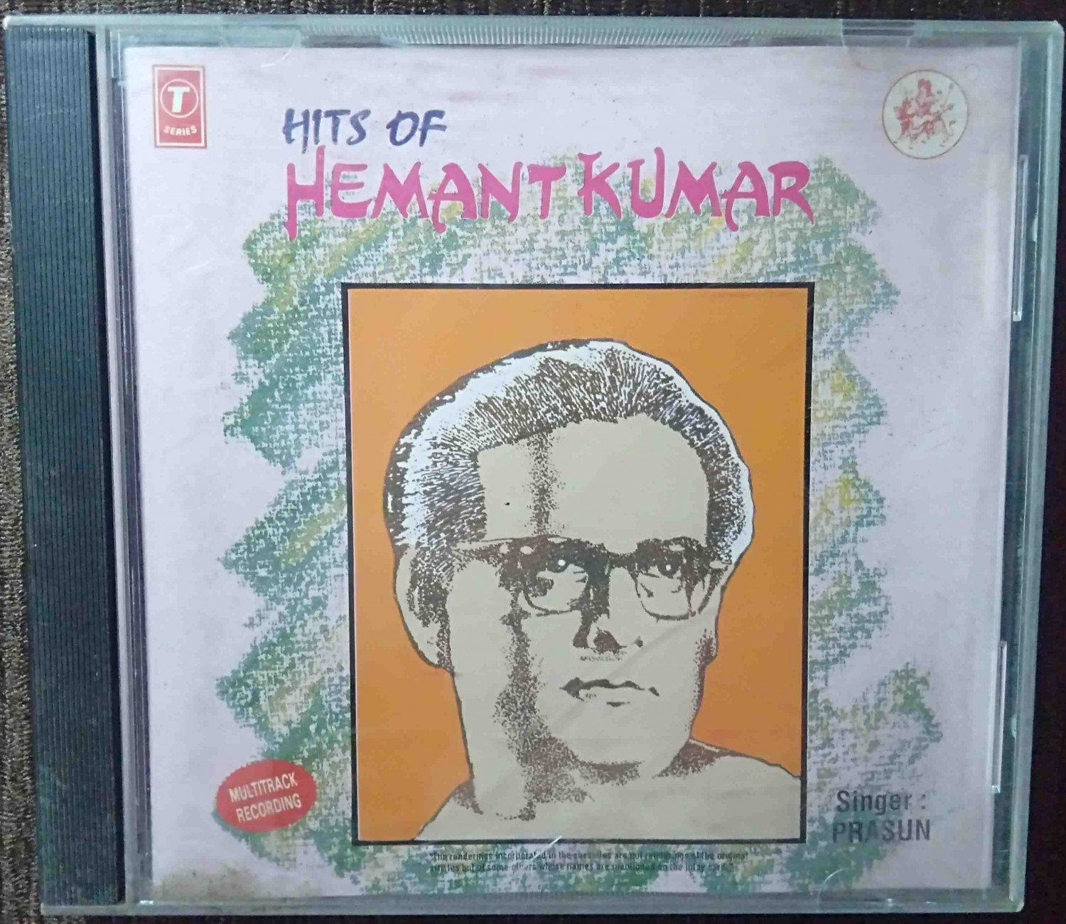 Prasun Mukherjee - Hits Of Hemant Kumar (1990) Compilation Pre-Owned T-Series Audio CD