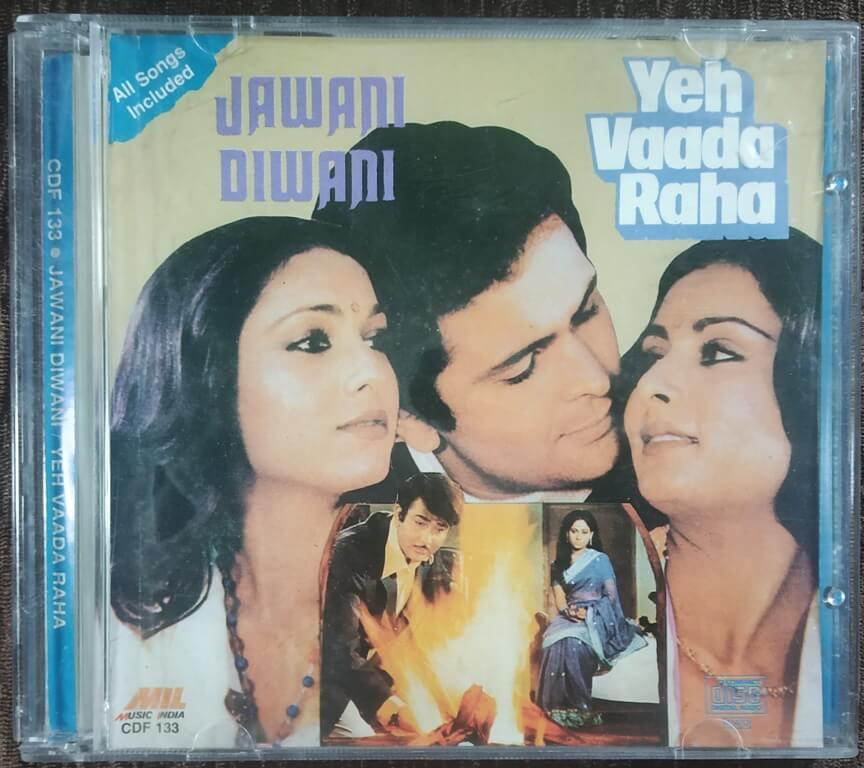 Jawani Diwani (1972) R.D. Burman / Yeh Vaada Raha (1982) R.D. Burman Pre-Owned Music India Audio CD