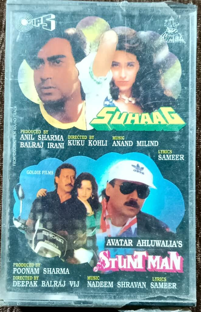 Suhaag (1998) Anand-Milind – Stuntman (1994) Nadeem-Shravan Pre-Owned Tips Audio Cassette