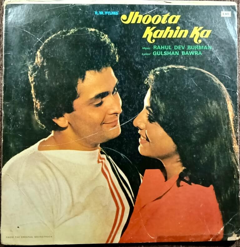 Jhoota Kahin Ka (1979) Rahul Dev Burman Pre-Owned Vinyl, 12" HMV LP Record