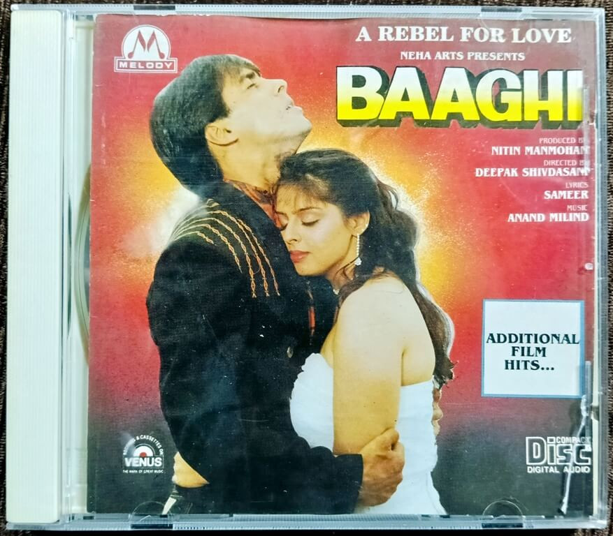 Baaghi (A Rebel For Love) (1990) Anand-Milind Pre-Owned Venus-Melody Imported Audio CD
