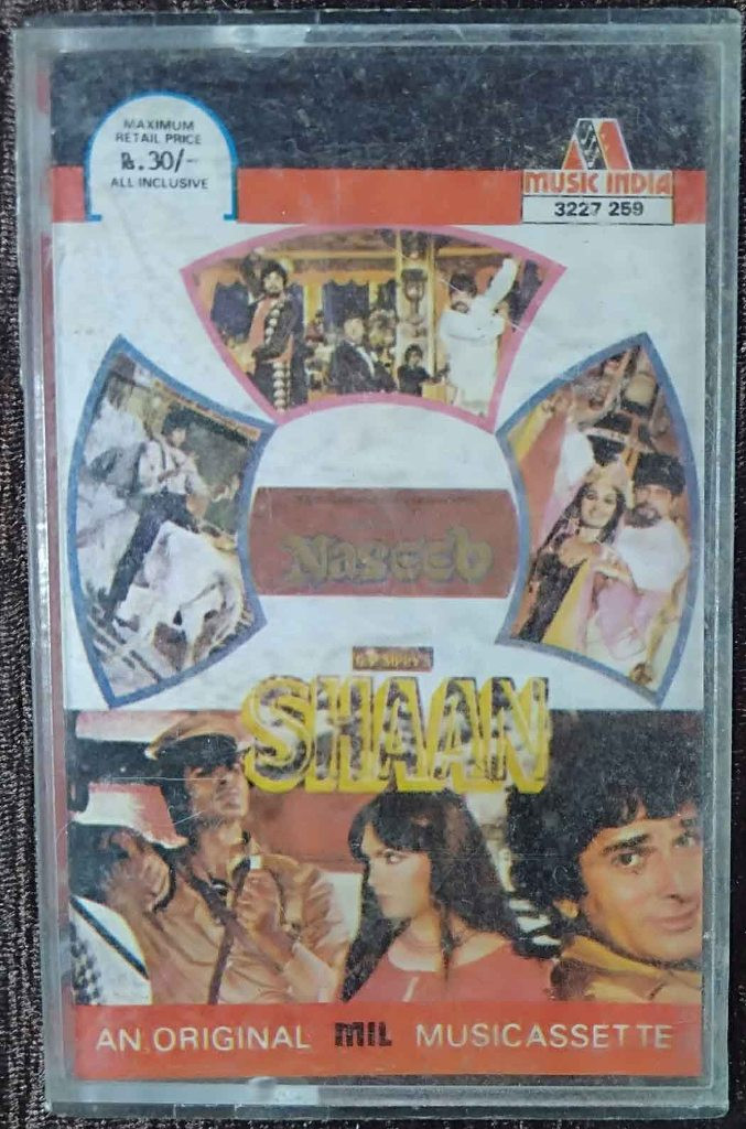 Naseeb (1981) Laxmikant-Pyarelal / Shaan (1980) R.D. Burman Pre-Owned Music India, Polygram Audio Cassette