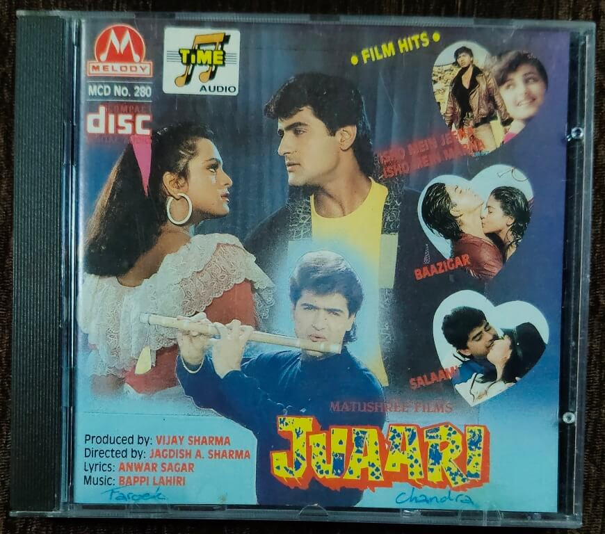 Juaari (1994) Bappi Lahiri Pre-Owned Time Audio, Melody Imported Audio CD
