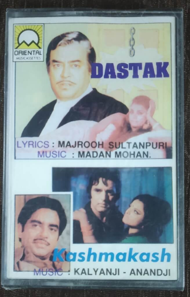 Dastak (1970) Madan Mohan / Kashmakash (1973)  Kalyanji-Anandji Pre-Owned Oriental Music Assettes Audio Cassette
