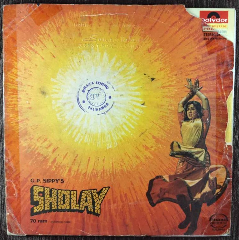 Sholay (1975) R.D. Burman Pre-Owned Vinyl, 7" EP Record