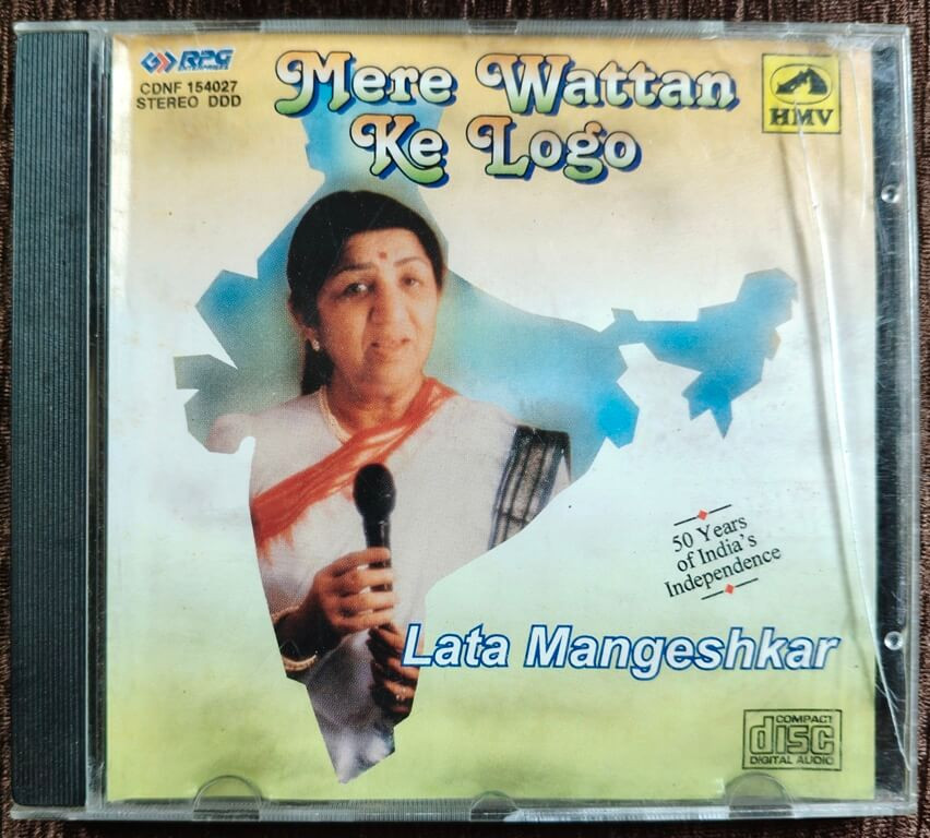 Lata Mangeshkar - Mere Wattan Ke Logo (1996) Pre-Owned RPG, HMV Audio CD
