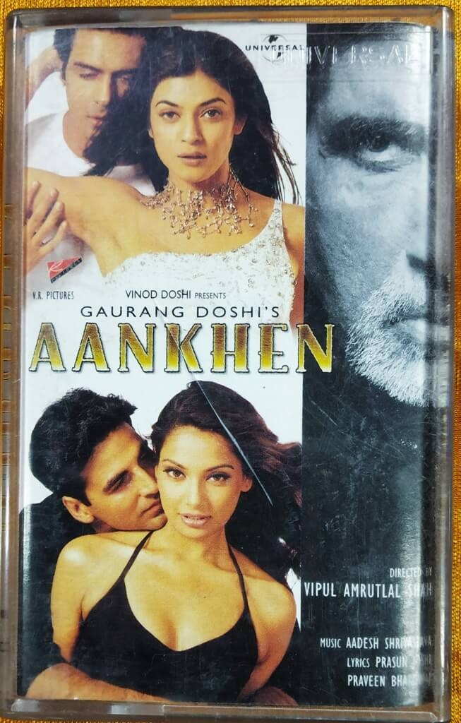 Aankhen (2001) Aadesh Shrivastava, Jatin-Lalit & Nitin Raikwar Pre-Owned Universal Audio Cassette