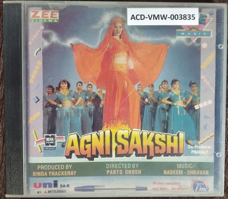 Agni Sakshi (1996) Nadeem-Shravan Pre-Owned Zee Music Audio CD