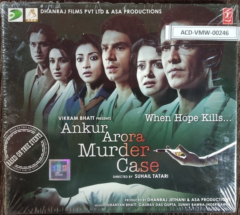 Ankur Arora Murder Case (2013) Chirantan Bhatt, Gaurav Das Gupta, Sunny Bawra & Inder Bawra - Pre-Owned T-Series Audio CD