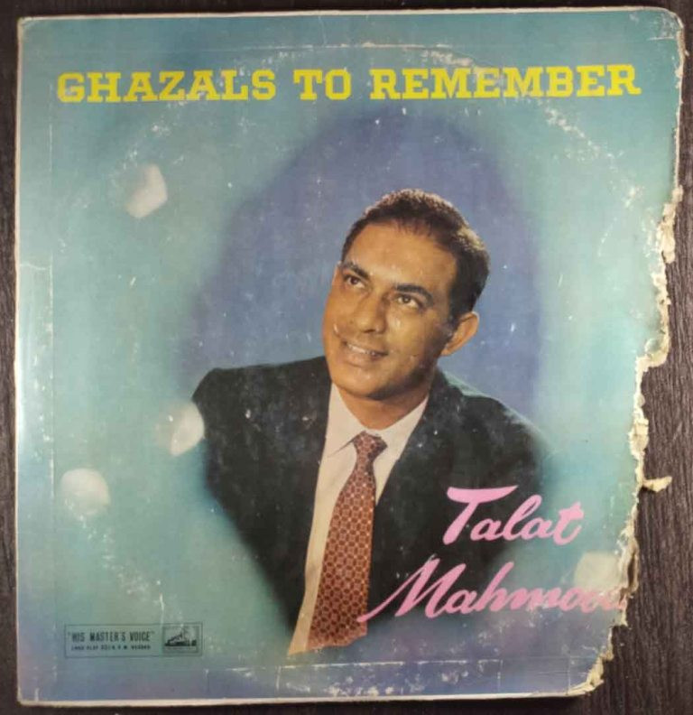 Talat Mahmood - Ghazals To Remember Ghazal Pre-Owned Vinyl, 12" LP Record