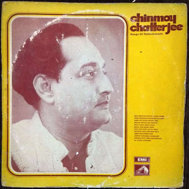 Chinmoy Chatterjee – Songs Of Rabindranath (1972) Rabindranath Pre-Owned Vinyl, 12" LP Record