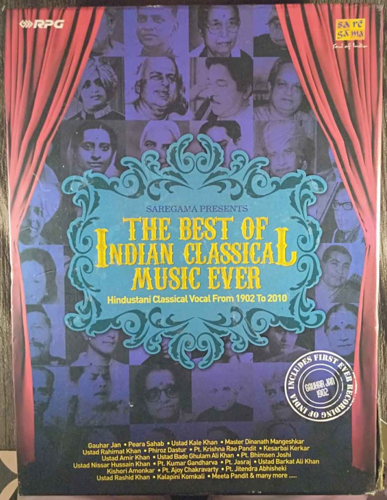 The Best Of Indian Classical Music Ever (Hindustani Classical Vocal From 1902 To 2010) (2011) Compilation Pre-Owned SA RE GA MA, RPG Fourteen Audio CD(14 CDS Set)