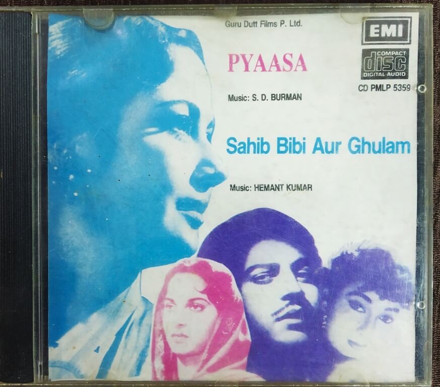 Pyaasa (1957) S.D. Burman / Sahib Bibi Aur Ghulam (1962) Hemant Kumar Pre-Owned  Imported Audio CD