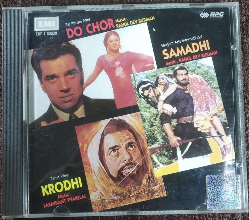 Do Chor (1972) R. D. Burman / Samadhi (1972) R. D. Burman / Krodhi (1980) Laxmikant-Pyarelal Pre-Owned  Imported Audio CD
